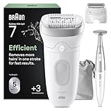 Braun Silk·épil 7 Depiladora Eléctrica Mujer, 7-241, Plata