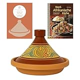Olla de tajín marroquí para cocinar, cacerola esmaltada Chaouen Ø30 cm para 4 – 5 personas