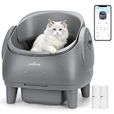 Nobleza Arenero Gatos Autolimpiable Abierto - Arenero Automático Inteligente con Control por App