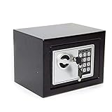 CDC DlGl 6.6LCaja Fuerte lgnifuga Anti-Robo Electrónica con 2 Llaves, Caja Fuerte Empotrable