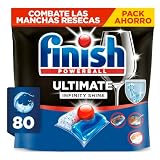 Finish Powerball Ultimate Infinity Shine, pastillas para el lavavajillas con poder quitagrasas y