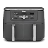 Ninja MAX, Freidora de Aire con 2 Cajones Independientes, 9,5L