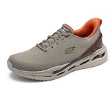 Skechers Hombre Arch Fit Orvan Kincade Slip-In ENTRENADOR, Taupe Knit / Synthetic