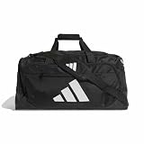 adidas Unisex Adulto Training Defender Duffle Bag Medium Duffel Bag, Black/White, One Size