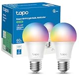 Tapo L530E (2-Pack) - Bombilla Inteligente WiFi, RGB Multicolor, 800lm, E27