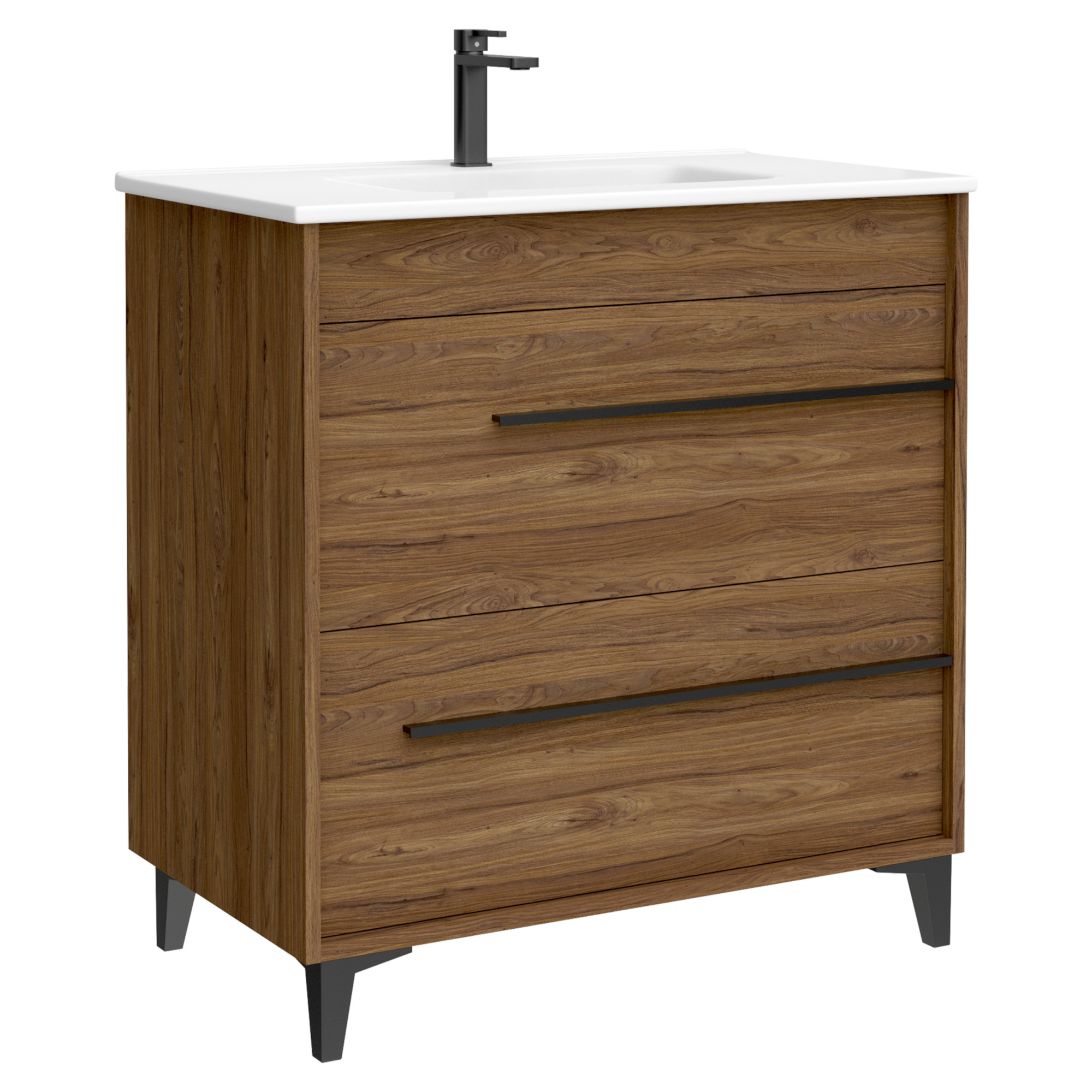 Mueble Tyra Color Nogal 80Cm