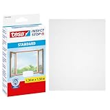 tesa Insect Stop Malla Mosquitera STANDARD para Ventanas, 130 cm x 150 cm