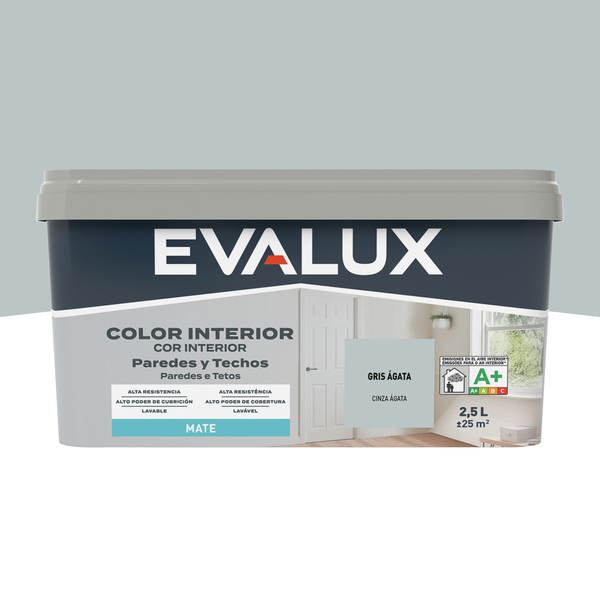 Pintura Interior Gris Agata 2,5 L Evalux