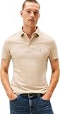 Tommy Hilfiger Polo de Manga Corta Hombre 1985 Slim Slim Fit, Beige (Sandalwood)