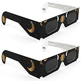 VOLTNGO Gafas para Eclipse Solar Pack de 2 – Gafas Certificadas ISO 12312-2 y CE