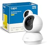 Tapo C200C - Cámara de Vigilancia WiFi Interior 360º, 1080p, Detección IA