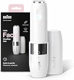 Braun Mini Depiladora Facial para Mujer FS1000, Blanco | con Luz Smartlight Incorporada