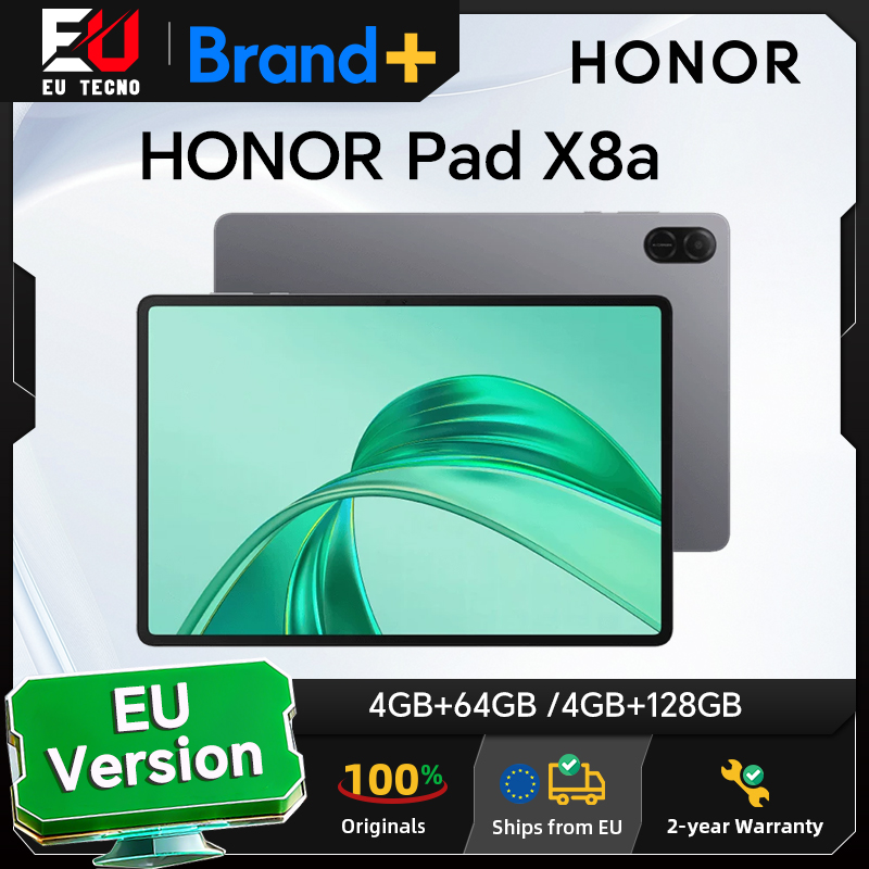 HONOR Pad X8a, WIFI, pantalla de 11" y protección ocular, batería 8300 mAh, altavoces cuádruples