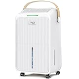 KNKA Deshumidificador 16L/d Deshumificador de Humedad Doméstico Silencioso