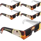 Gafas de Eclipse Solar Homologadas, Pack de 5 | EN ISO 12312-2:2015