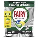 Fairy Platinum Cápsulas De Lavavajillas, Limón, 34 Cápsulas