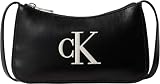 Calvin Klein Bolso de mano Mujer Bold Mini con cierre de cremallera, Negro