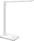 SLATOR Lámpara Escritorio LED, Flexo de Escritorio (Cuidado Ocular, Puerto USB, 5 Modos)