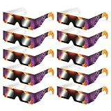 QIWEI Gafas Eclipse Solar Homologadas ISO 12312-2 Cartón Pack 4/10/25/50