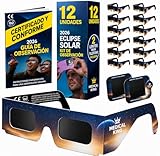 Medical king Gafas Eclipse Solar Homologadas ISO 12312-2 - Viene Con 2 Lentes Fotográficos Para