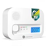 Smartwares Detector de monóxido de Carbono - Sensor de 10 años - con Pantalla y botón de Prueba