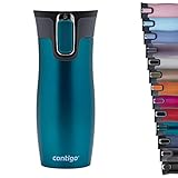 Contigo Vaso Térmico Antigoteo West Loop Autoseal, 470 ml, Azul (biscay Bay)
