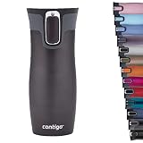 Contigo Vaso Térmico Antigoteo West Loop Autoseal, 470 ml, Gris (Gunmetal)