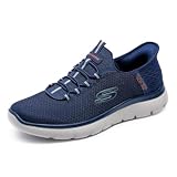 Skechers Hombre Summits High Range Slip-in , Navy Mesh/Trim