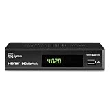 Tele System 2024 TS4020 Pro, DVB-T/T2 e DVB-S/S2 HEVC HD HDR10 HLG,Controlo Remoto Único