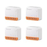 Interruptor WiFi Inteligente de 2 Vías,SONOFF MINIR4 4PCS