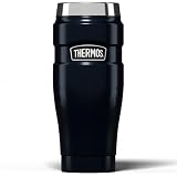 THERMOS Termo acero inoxidable, Negro, 470 ml