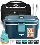 TRAVELISIMO Fiambrera Electrica 100W Taper Electrico para Comida 1,8L