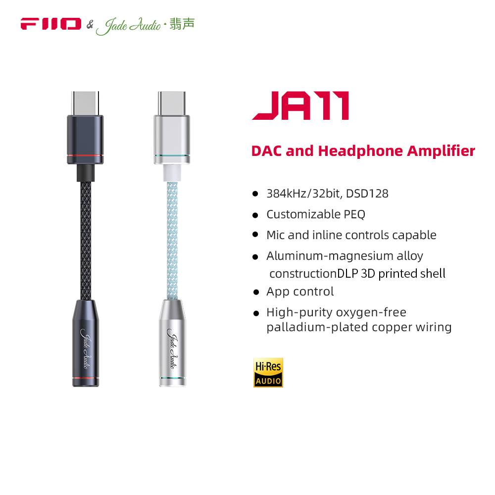 FiiO JA11 USB tipo C a adaptador de auriculares