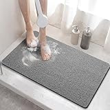 HITSLAM Alfombra Ducha Antideslizante, 60x40cm Alfombra de bañera Antideslizante con Drenaje