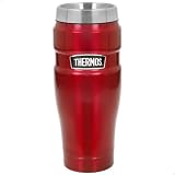 THERMOS Termo acero inoxidable, Rojo, 470 ml