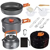 Overmont kit de cocina de camping 14 piezas