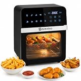 M mimotec – Air Fryer Vera Touch 10L, Freidora de Aire sin Aceite, 1800W, 10 Menús Digitales