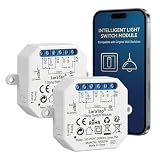 LoraTap Kit de 2 Interruptores Relé WiFi Inalámbricos