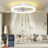 Nalezuns ventilador de techo con luz 40 cm