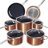 Nuwave G10 batería de cocina 12 piezas cerámica cobre