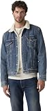 Levi's Hombre Cazadora vaquera Type III Sherpa Trucker forrada, Regular Fit, Azul