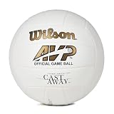 Wilson Balón Voleibol Castaway Blanco, Talla Oficial | Pelota de voleibol, cuero sintético