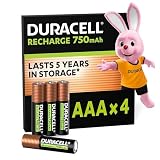 Duracell AAA recargables 750 mAh (4 uds)